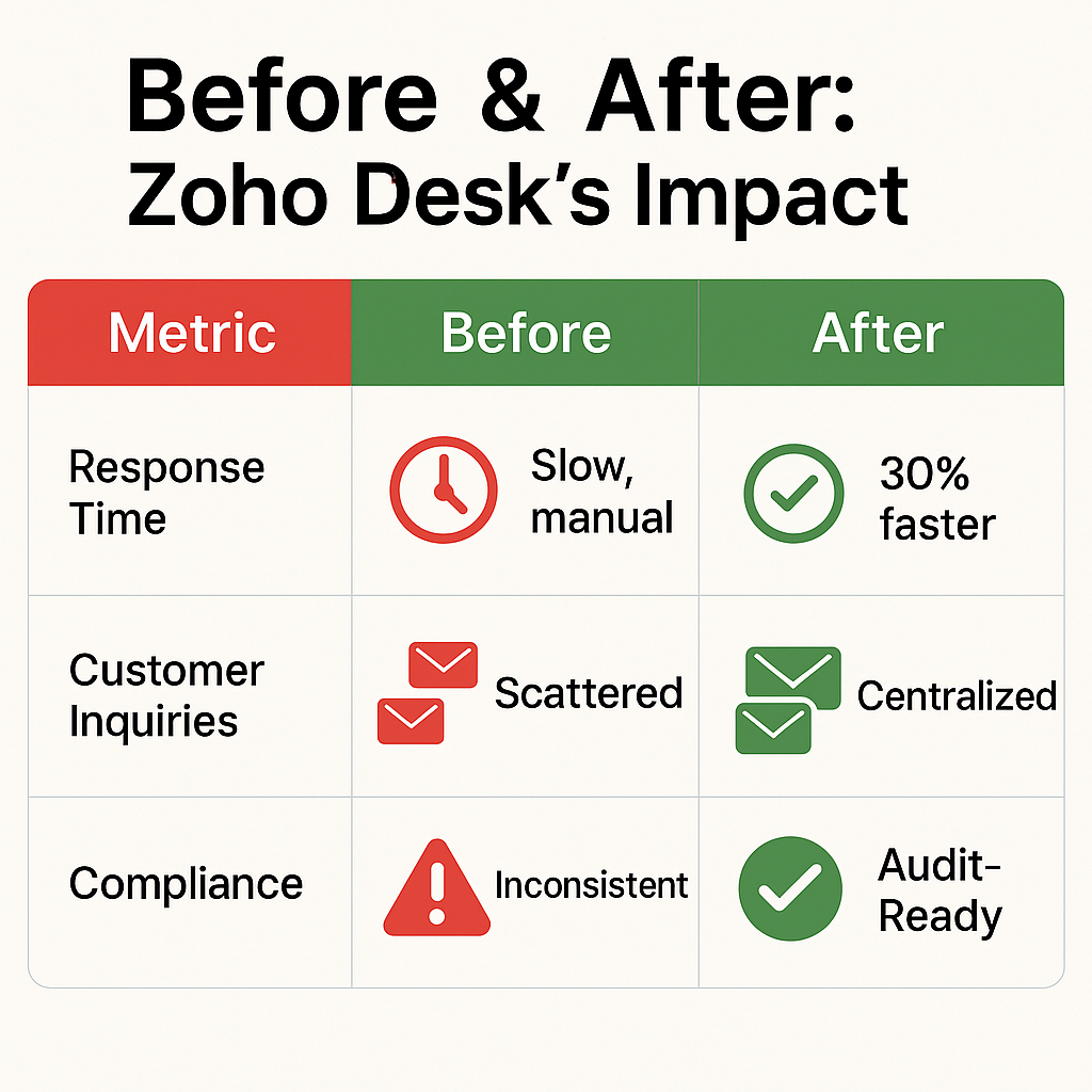 Zoho Desk user testimonials and reviews